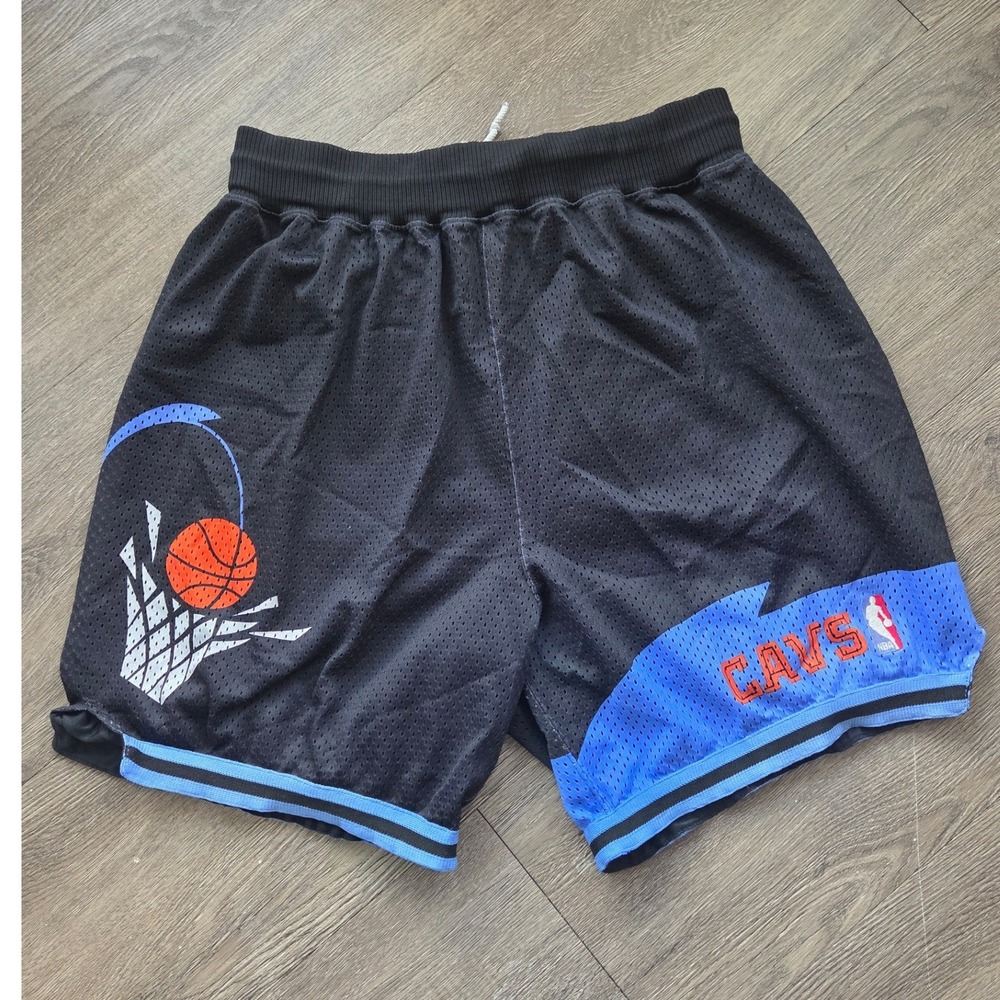 Vintage Starter 1998-99 Cleveland Cavaliers Game Issued Mens Black Shorts XL